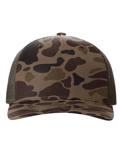 Camo Custom Leather Patch Hats