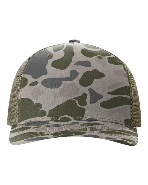 Camo Custom Leather Patch Hats