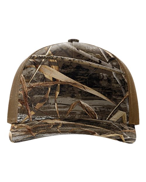 Camo Custom Leather Patch Hats