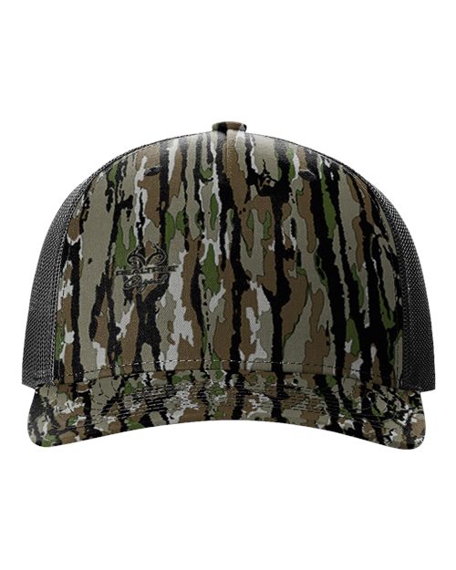 Camo Custom Leather Patch Hats