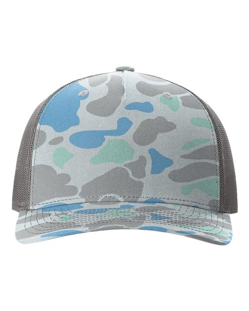 Camo Custom Leather Patch Hats