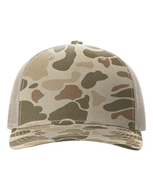 Camo Custom Leather Patch Hats