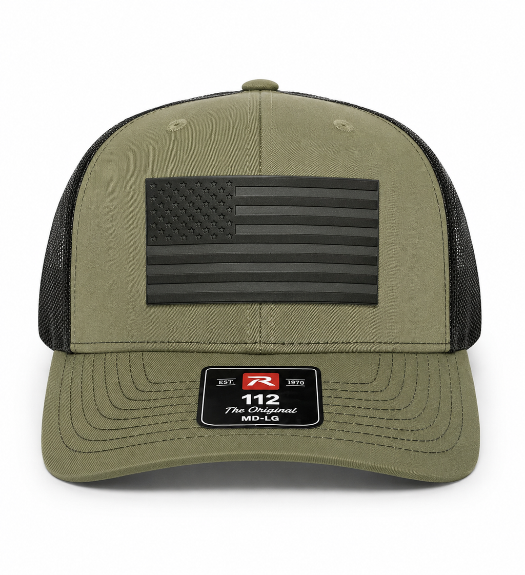 Black American Flag hat